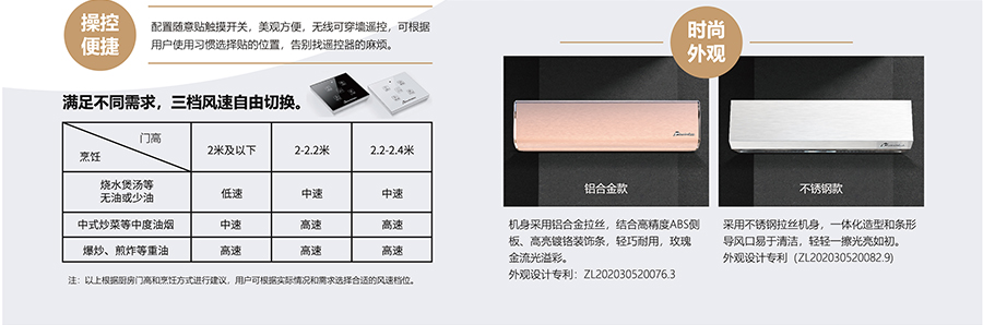隔斷油煙機，操控便捷